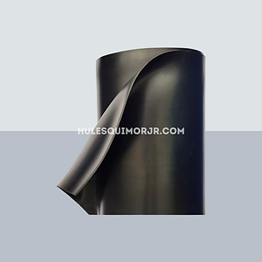 Rollo de placa de hule SBR negro (neopreno comercial) de Hules Quimor JR